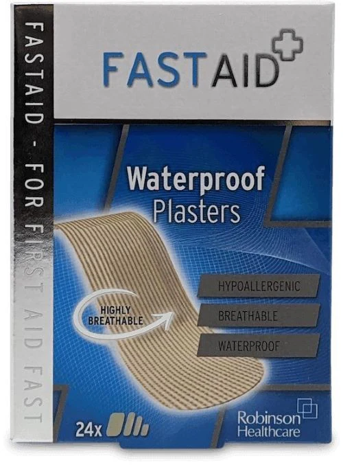 Fast Aid Waterproof Plasters 24 Assorted– 3X24 Pack Bandages, First Aid Supplies - Image 3