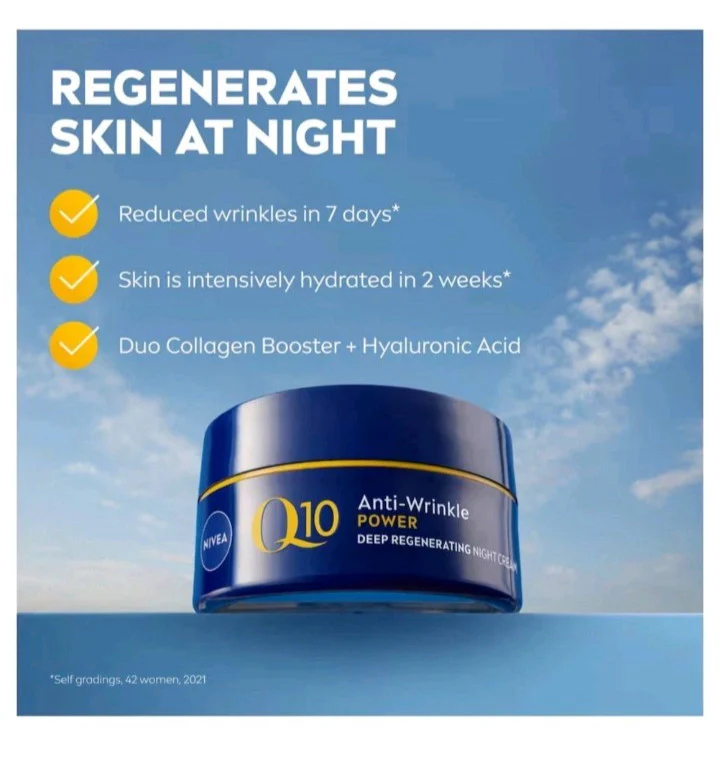 NIVEA Q10 Sensitive Anti-Wrinkle Creams – Day + Night Skincare Set, Brand New - Image 6